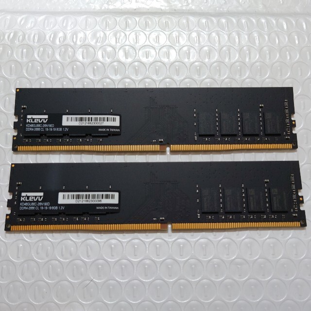 DDR4-2666（PC4-21300）8GB × 2枚 PCパーツ