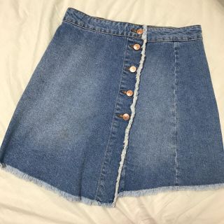 ザラ(ZARA)のデニム Aラインスカート(ミニスカート)