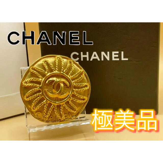 専門店では 美品 CHANEL シャネル ヴィンテージ クローバーブローチ