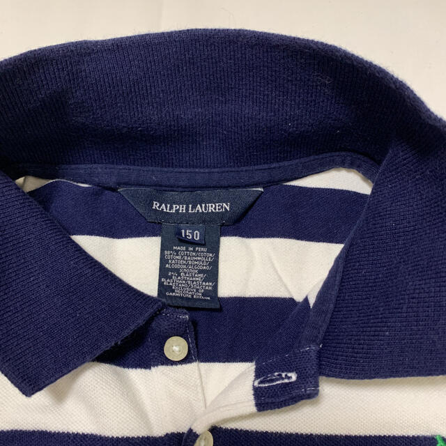 Ralph Lauren(ラルフローレン)の【古着 良品】 ラルフローレン ポロシャツ キッズ 女の子 150cm キッズ/ベビー/マタニティのキッズ服女の子用(90cm~)(その他)の商品写真