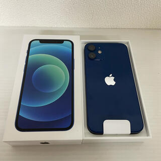 アイフォーン(iPhone)のiPhone12mini 64GB blue simフリー(スマートフォン本体)