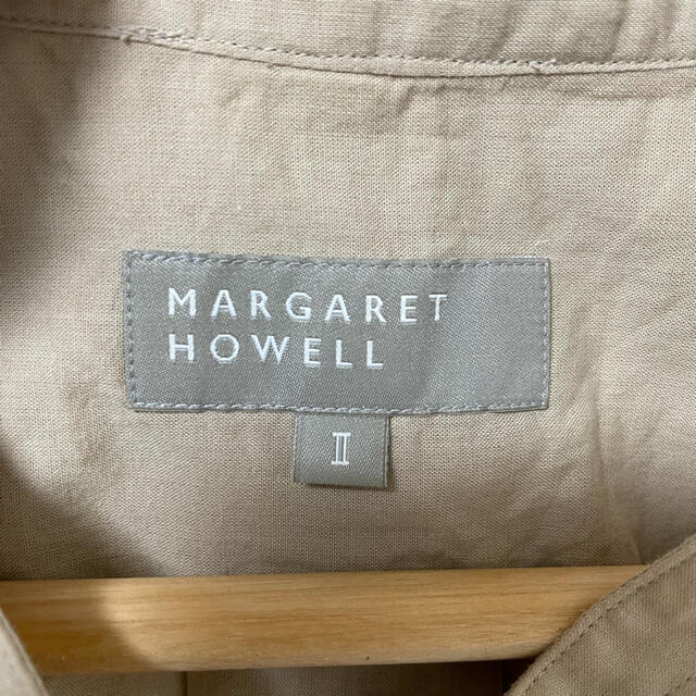 MARGARET HOWELL(マーガレットハウエル)の【訳あり】マーガレットハウエル ノーカラーシャツ レディースのトップス(シャツ/ブラウス(半袖/袖なし))の商品写真