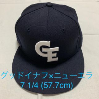 グッドイナフ(GOODENOUGH)のグッドイナフ　ニューエラ　キャップ　フラグメント　藤原ヒロシ　57.7 ネイビー(キャップ)