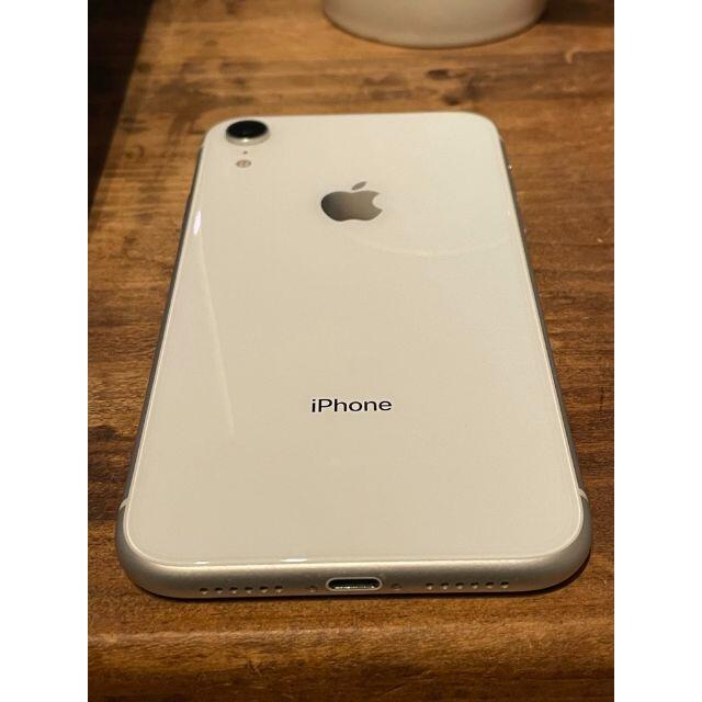 【美品】AU iPhone XR 64GB White 付属品新品 1