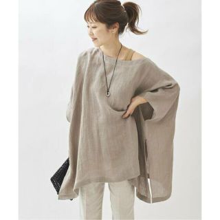 プラージュ(Plage)のplage poncho ブラウス ベージュ プラージュ ポンチョ(シャツ/ブラウス(長袖/七分))