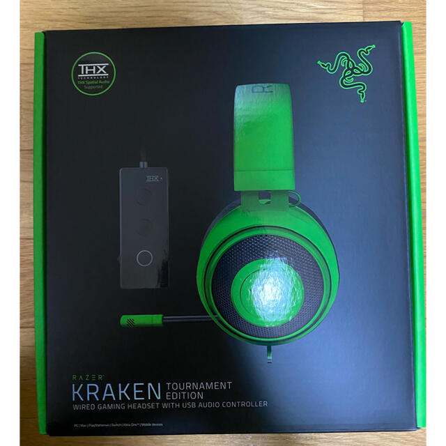 LAZER(レイザー)のrazer kraken tournament edition スマホ/家電/カメラのオーディオ機器(ヘッドフォン/イヤフォン)の商品写真