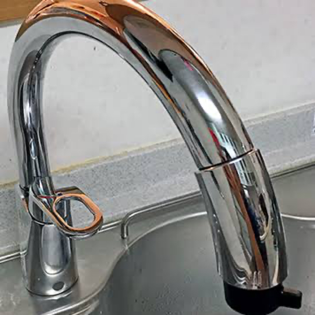 INAX/キッチン用水栓/グースネック/ハンドシャワー付シングルレバー混合水栓