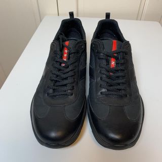 プラダ(PRADA)のプラダ　メンズスニーカー　4E2057 黒　7.5    26.5㎝(スニーカー)