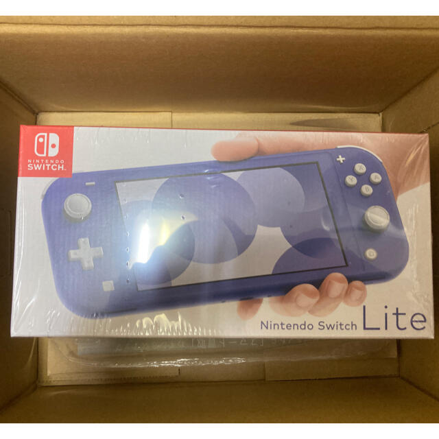 Nintendo Switch(ニンテンドースイッチ)の【新品未使用】Nintendo Switch Lite ブルー エンタメ/ホビーのゲームソフト/ゲーム機本体(携帯用ゲーム機本体)の商品写真