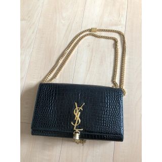 サンローラン(Saint Laurent)のケイト（ミディアム／クロコダイルエンボスシャイニーレザー／タッセル(ショルダーバッグ)