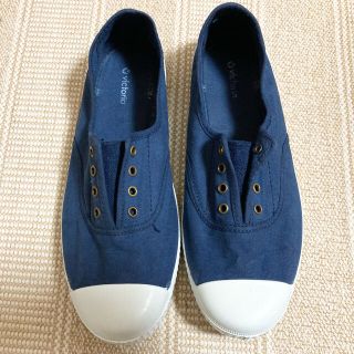 ベンシモン(BENSIMON)のvictoria キャンバススリッポンスニーカー ヴィクトリア スペイン製 39(スニーカー)