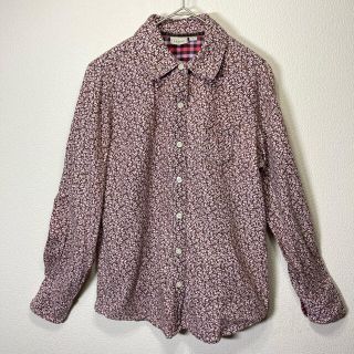 エルエルビーン(L.L.Bean)のL.L.Bean コットン シャツ レディース Sサイズ ボタニカル柄 花柄(シャツ/ブラウス(長袖/七分))