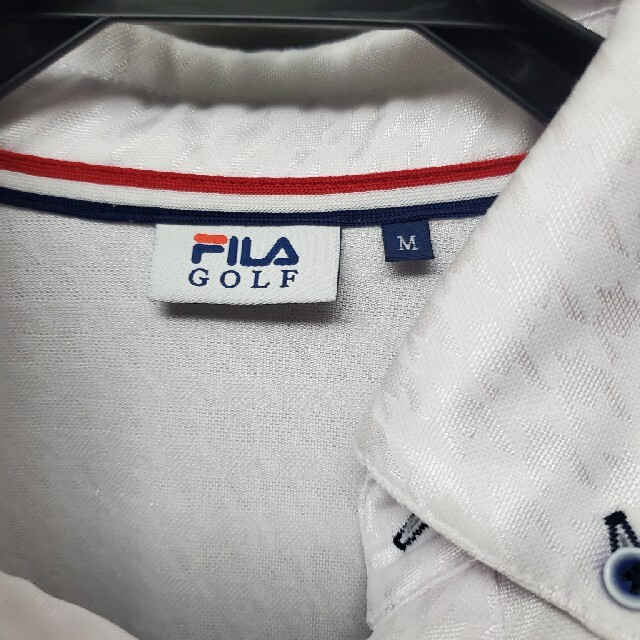 FILA(フィラ)のFILA半袖ゴルフウエア赤白セット(メンズMサイズ) メンズのトップス(ポロシャツ)の商品写真