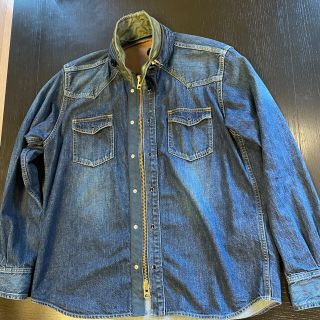 20ss sacai サカイ ドッキング デニムシャツ 2 / ウエスタンシャツ