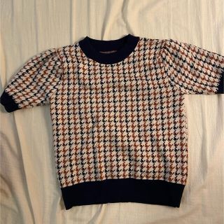 ザラ(ZARA)の千鳥柄半袖knit(ニット/セーター)