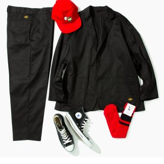 ディッキーズ(Dickies)のbeams×Dickies×TRIPSTER　セットアップ　ブラック L サイズ(セットアップ)