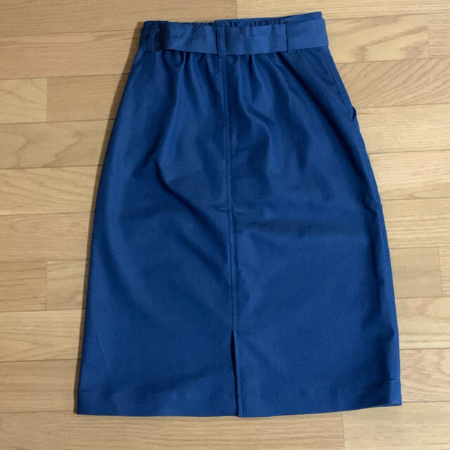 anySiS(エニィスィス)の【anysis】エニィスィスSベルテッドペンシルスカート　洗えるスカート　ブルー レディースのスカート(ひざ丈スカート)の商品写真