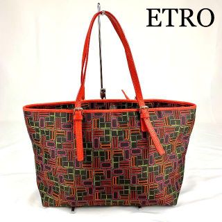 エトロ(ETRO)のETRO エトロ　ロゴ　トートバッグ(トートバッグ)