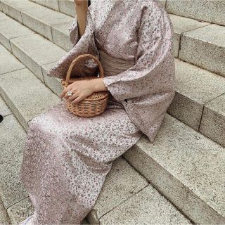 ロキエ(Lochie)のTreat ürself baby pink gloss yukata 浴衣　艶(浴衣)