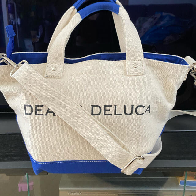 DEAN & DELUCA(ディーンアンドデルーカ)のDEAN&DELUCAミニトート限定品完売品ブルー レディースのバッグ(トートバッグ)の商品写真