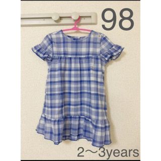 ザラキッズ(ZARA KIDS)のワンピース 98 ZARA ベビー服　キッズ　未使用　チェック(ワンピース)