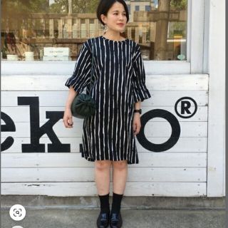 マリメッコ(marimekko)のマリメッコ　ストライプワンピース(ひざ丈ワンピース)