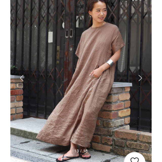 Todayful Red Chop Works Canal Jean リネン半袖ワンピースの通販 By Nochi S Shop トゥデイフルならラクマ
