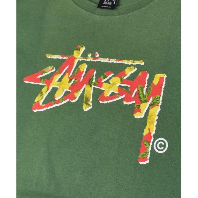 STUSSY(ステューシー)のSTUSSY ステューシー BIG 花柄 ストックロゴ Tee メンズのトップス(Tシャツ/カットソー(半袖/袖なし))の商品写真