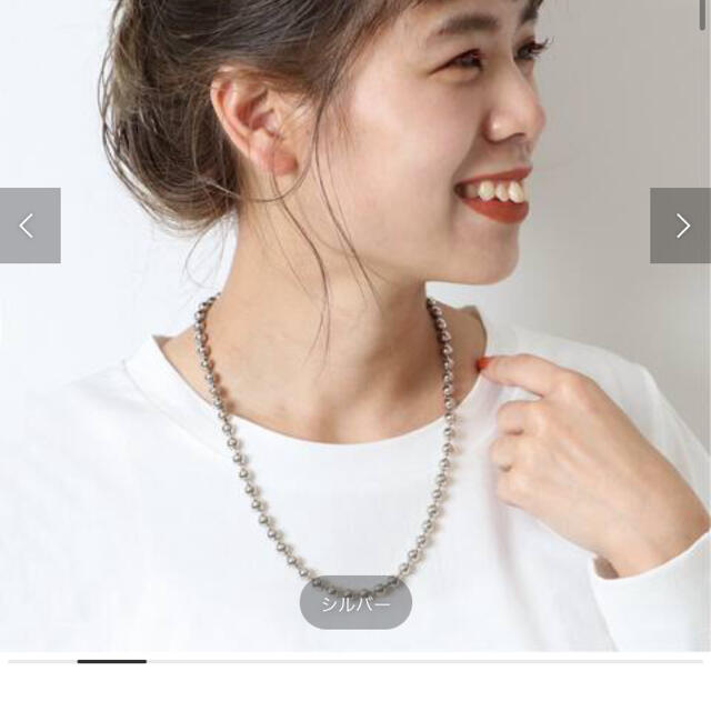 Spick & Span(スピックアンドスパン)の超美品　Spick and Span シルバー　ネックレス レディースのアクセサリー(ネックレス)の商品写真