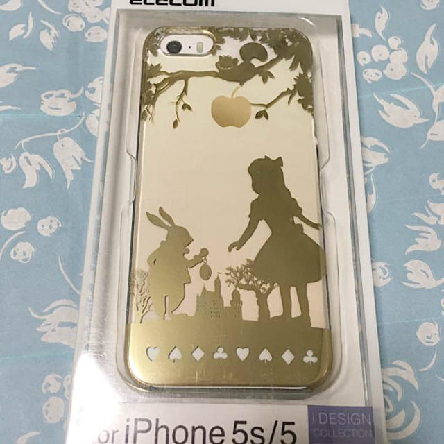 ELECOM(エレコム)のiPhone5 iPhone5s ケース アリス ゴールド アイホン5 スマホ/家電/カメラのスマホアクセサリー(iPhoneケース)の商品写真