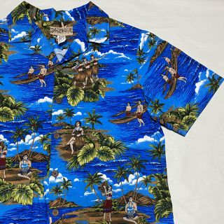 ダブルアールエル(RRL)の極美品ビンテージアロハシャツvintage cotton hawaiian(シャツ)