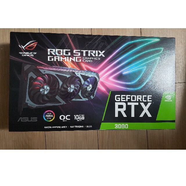 ASUS RTX3080 ROG STRIX 非LHRPCパーツ