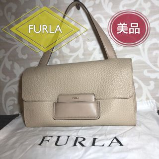 フルラ(Furla)の美品 FURLA フルラ ハンドバッグ イタリア製(ハンドバッグ)