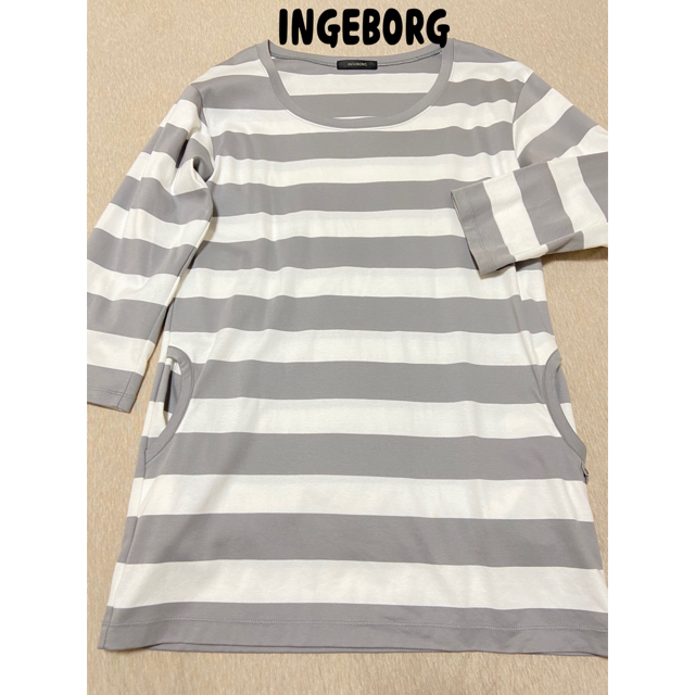 INGEBORG(インゲボルグ)のインゲボルグ　ボーダーチュニック レディースのトップス(チュニック)の商品写真