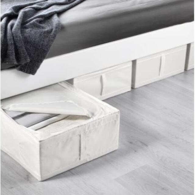 イケア IKEA スクッブ 収納ケース ホワイト 【新品。未開封