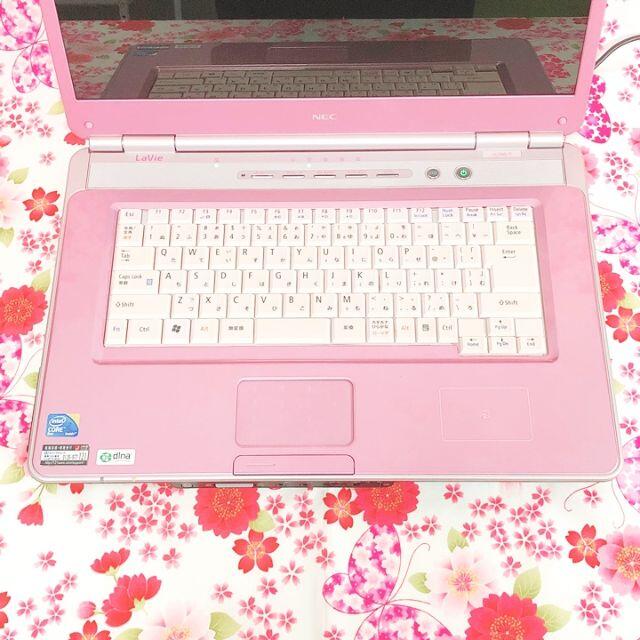 【可愛いピンク♪】ノートパソコン♪初心者も安心♪Windows10