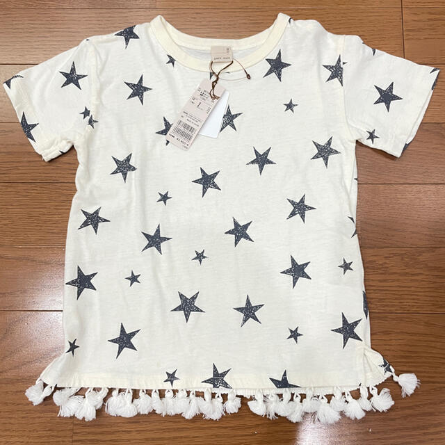 petit main(プティマイン)の新品　Tシャツ　プティマイン　星　110 トップス　フリンジ キッズ/ベビー/マタニティのキッズ服女の子用(90cm~)(Tシャツ/カットソー)の商品写真