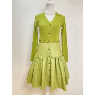 フォクシー(FOXEY)の新品同様 ADEAM3wayワンピース ConvertibleKnitDress(ひざ丈ワンピース)