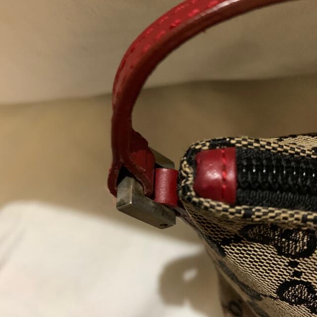 Gucci(グッチ)のGUCCIキャンパス✖️レザーバック レディースのバッグ(ハンドバッグ)の商品写真