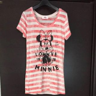 ディズニー(Disney)のディズニー ミニー ボーダー Tシャツ(Tシャツ(半袖/袖なし))