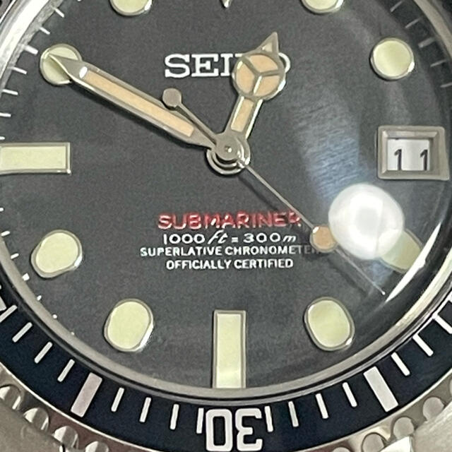 SEIKO(セイコー)のSEIKOサブマリーナ カスタムMOD赤サブ メンズの時計(腕時計(アナログ))の商品写真
