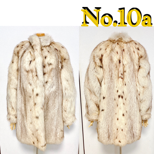 【送料無料（一部地域を除く）】 No.10a  高級感あふれるフォックス 毛皮+ファーコート