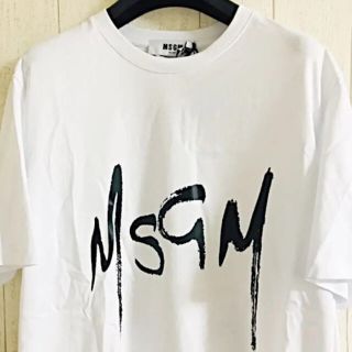 エムエスジイエム(MSGM)のMSGM NEWデザイン　ロゴデザインT XL(Tシャツ/カットソー(半袖/袖なし))