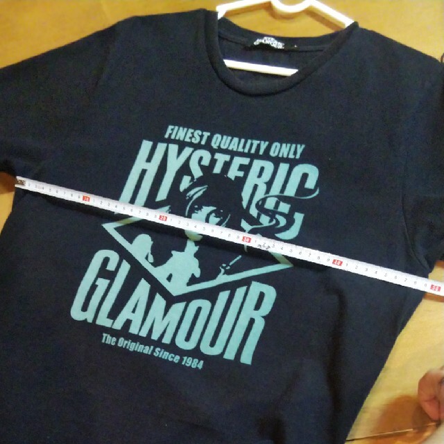 HYSTERIC GLAMOUR(ヒステリックグラマー)の[中古品・使用感あり]ヒステリックグラマー　Tシャツ　ブラック　Lサイズ メンズのトップス(Tシャツ/カットソー(半袖/袖なし))の商品写真