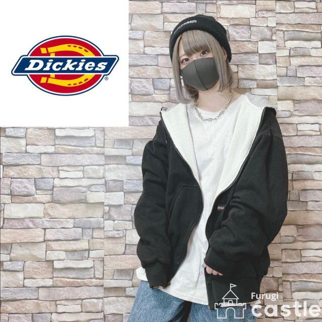 Dickies(ディッキーズ)のmahyo様用　Dickies フルジップ オーバーサイズ ブラック メンズのトップス(パーカー)の商品写真