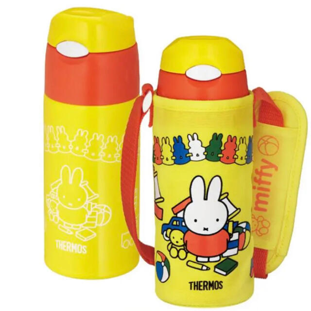 THERMOS(サーモス)の新品 ミッフィー 水筒　真空断熱ストローボトル 400ml サーモス 水筒 エンタメ/ホビーのおもちゃ/ぬいぐるみ(キャラクターグッズ)の商品写真