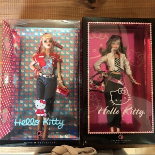 バービー(Barbie)のバービー　barbie hello kitty ハローキティ　ピンクラベル　人形(キャラクターグッズ)