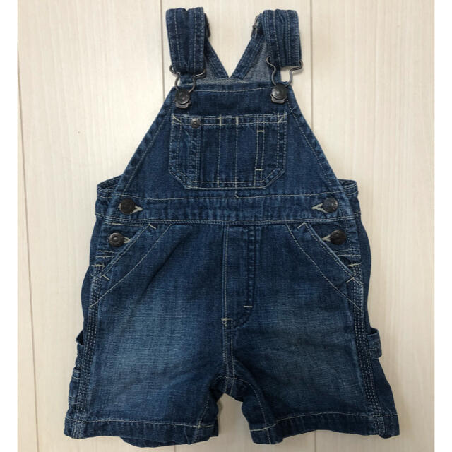 babyGAP(ベビーギャップ)のベビーギャップ オーバーオール サロペット デニムショートオール サイズ70 キッズ/ベビー/マタニティのベビー服(~85cm)(パンツ)の商品写真