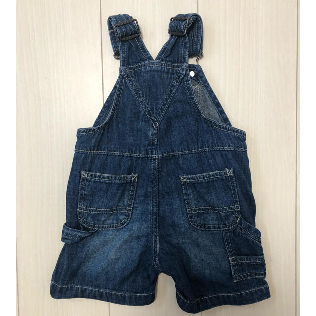 babyGAP(ベビーギャップ)のベビーギャップ オーバーオール サロペット デニムショートオール サイズ70 キッズ/ベビー/マタニティのベビー服(~85cm)(パンツ)の商品写真