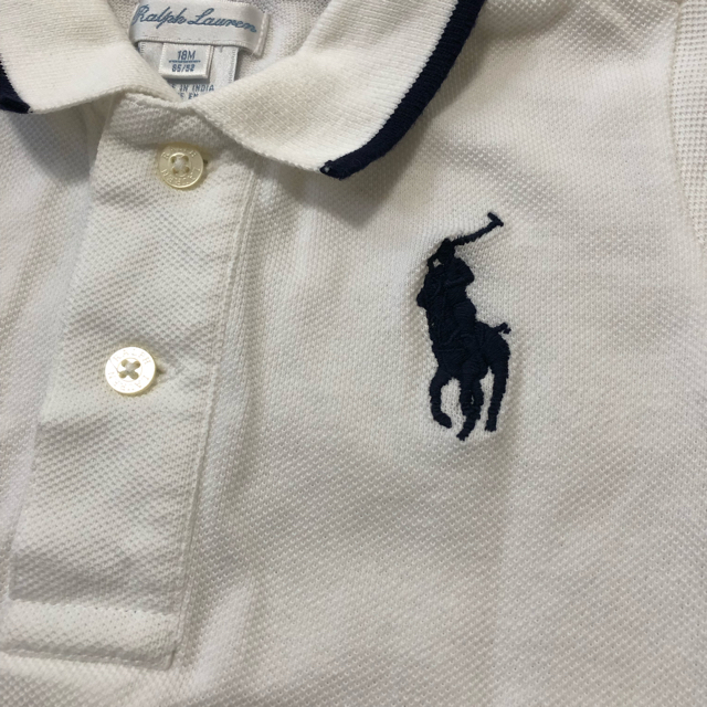 Ralph Lauren(ラルフローレン)の【最終値下げ】ラルフローレン ポロシャツ・ショートパンツ 2点セット サイズ85 キッズ/ベビー/マタニティのベビー服(~85cm)(シャツ/カットソー)の商品写真